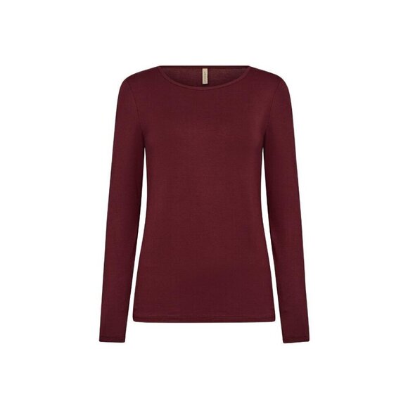 NWT SOYA CONCEPT Marica 217 Wine Longsleeve Shirt - Picture 5 of 5